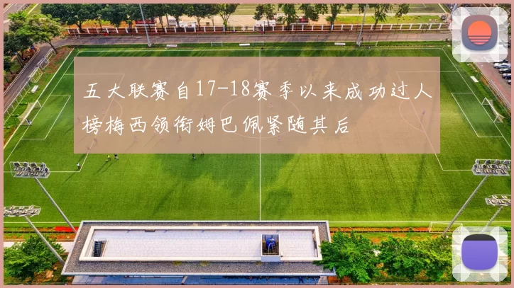 五大联赛自17-18赛季以来成功过人榜梅西领衔姆巴佩紧随其后